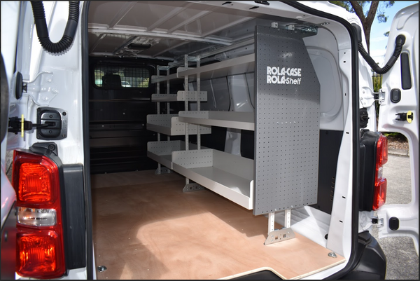 RolaShelf Peugeot Van upfit 9