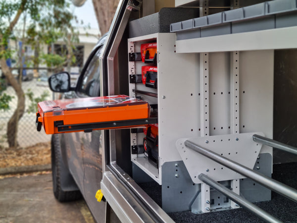 Rolacase Canopy_Service Body Shelving 10