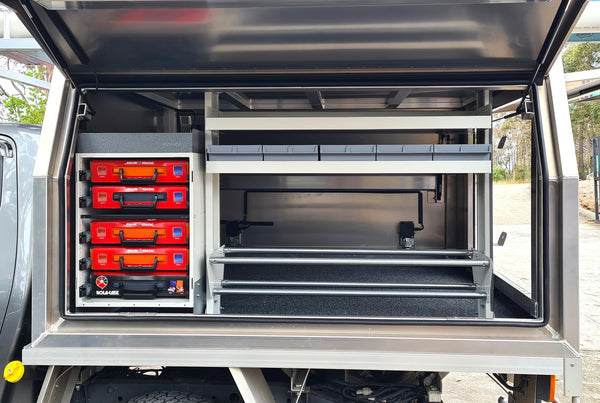 Rolacase Canopy_Service Body Shelving 11