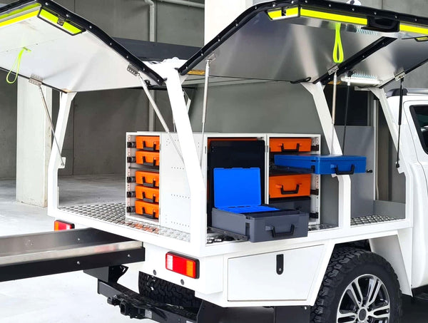 Rolacase Canopy_Service Body Shelving 38